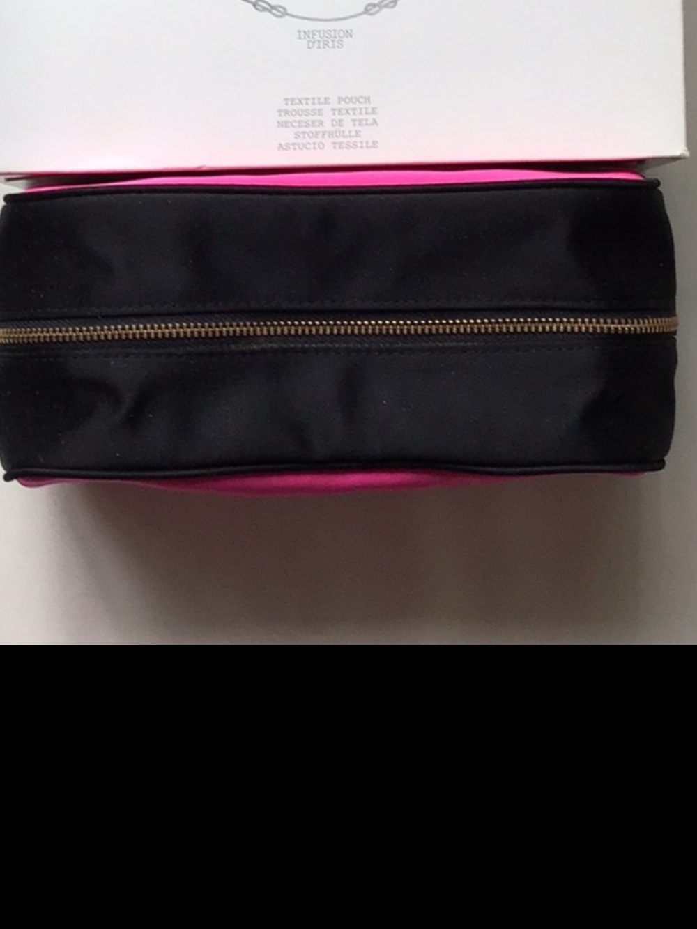 PRADA FUSHIA PINK SATIN POUCH - Picture 3 of 5